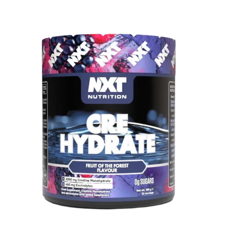 NXT Nutrition CRE Hydrate Powder Creatine Monohydrate & Electrolytes 180g, 360g