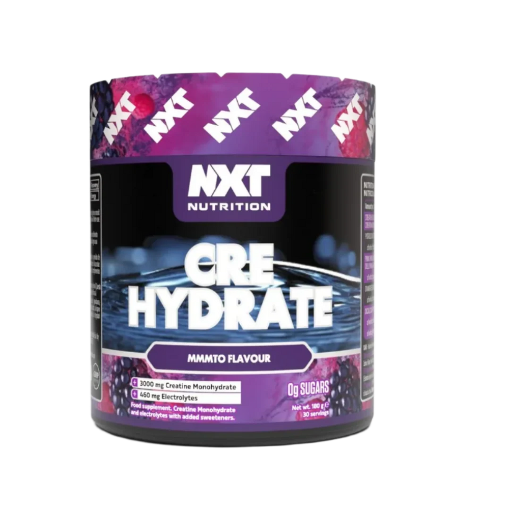 NXT Nutrition CRE Hydrate Powder Creatine Monohydrate & Electrolytes 180g, 360g