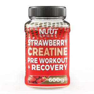 NutriSport Creatine Powder Pre-Workout & Recovery Caffeine-Free Strawberry 600g