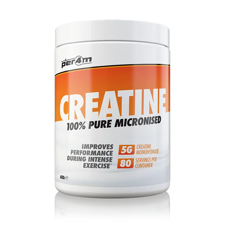 Per4m Pure Micronised Creatine Monohydrate Powder Sugar & Gluten-Free 150g, 400g
