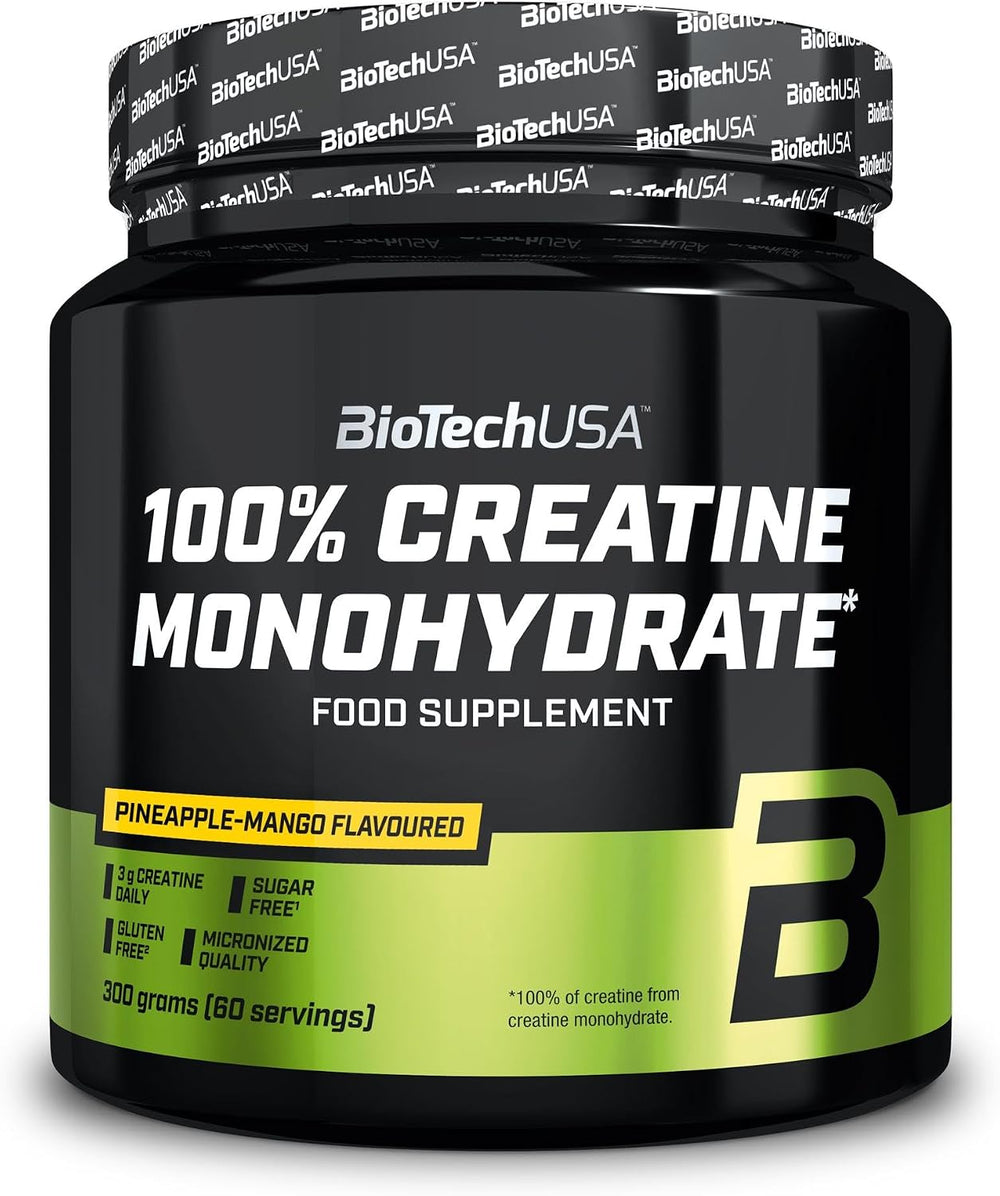 BioTechUSA 100% Creatine Monohydrate Micronised Quality 300g 60 Serving