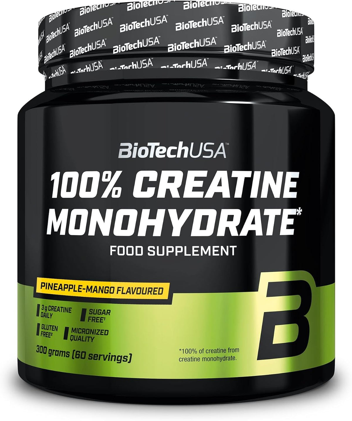BioTechUSA 100% Creatine Monohydrate Micronised Quality 300g 60 Serving