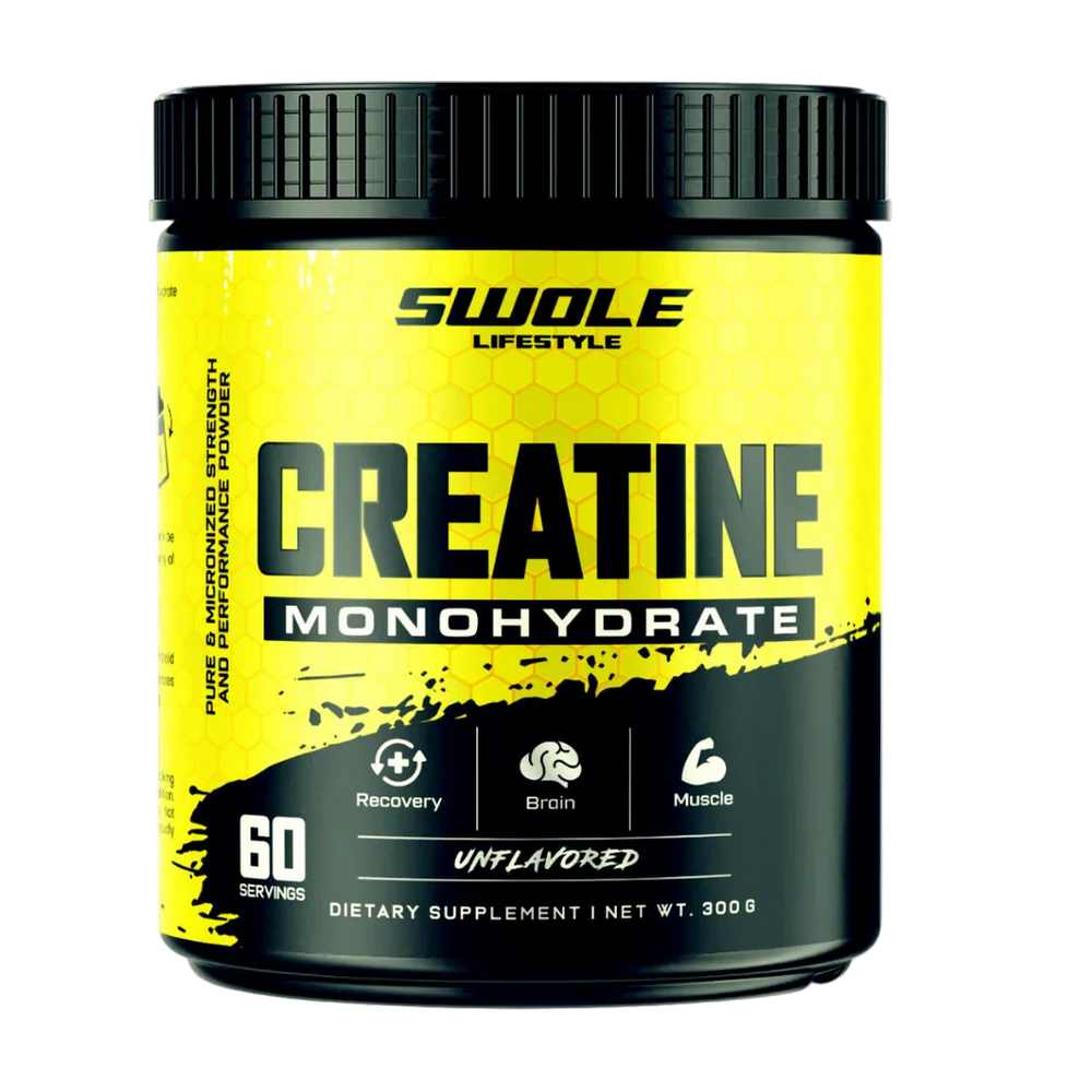 SWOLE Lifestyle Creatine Monohydrate Powder Micronised Pure 300g