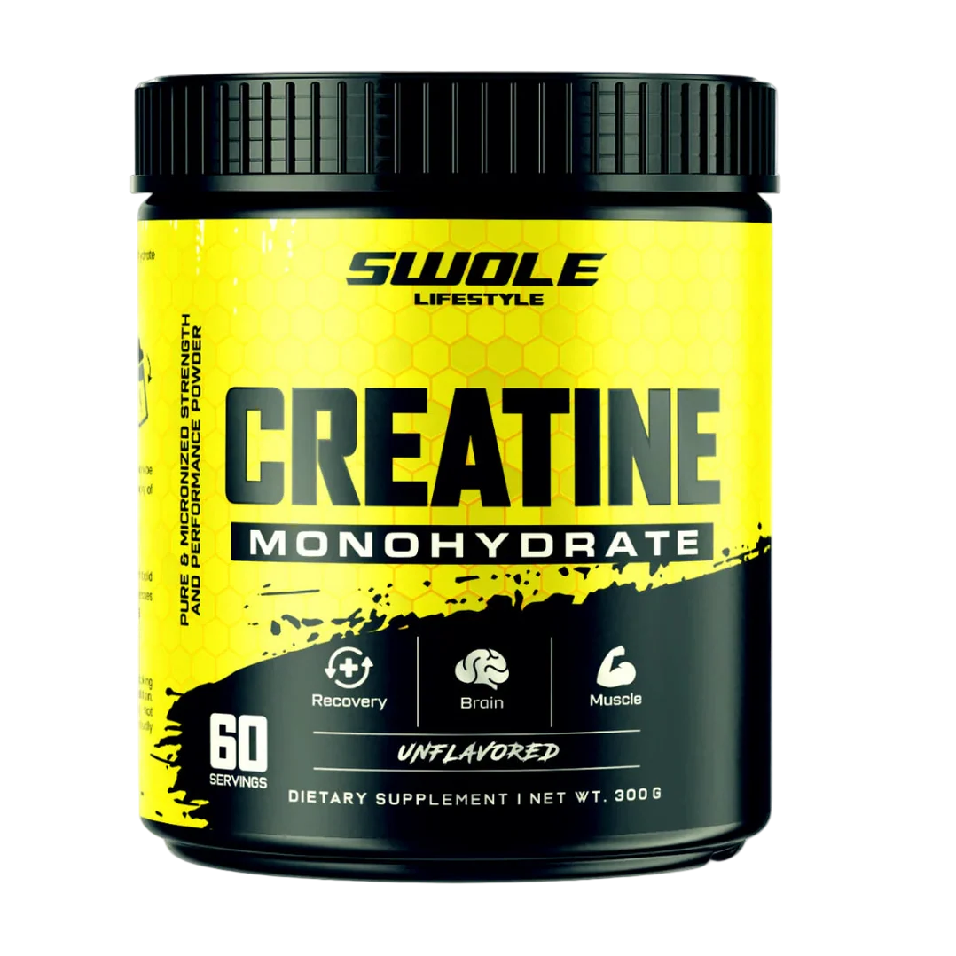 SWOLE Lifestyle Creatine Monohydrate Powder Micronised Pure 300g
