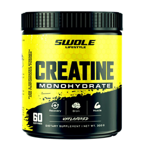 SWOLE Lifestyle Creatine Monohydrate Powder Micronised Pure 300g