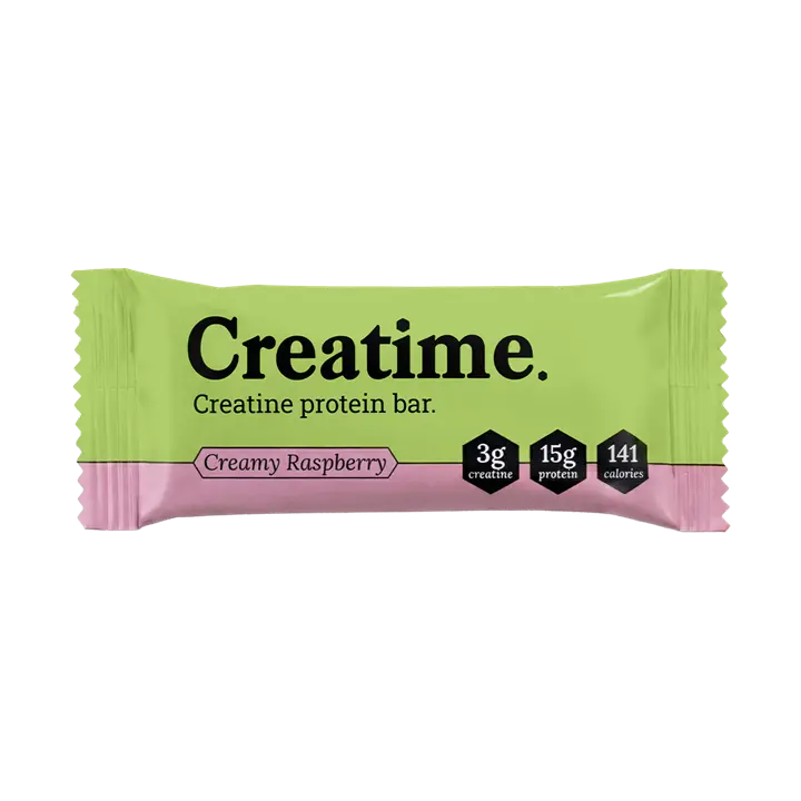 Creatime Creatine Protein Bars Snack with Low Sugar 3g Creatine & 15g Protein 12 Bars
