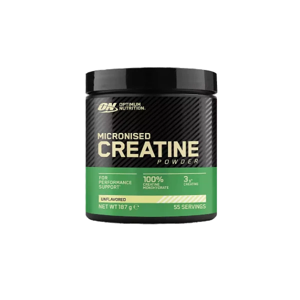 Optimum Nutrition Micronised Pure Creatine Monohydrate Powder 187g, 317g & 634g Tubs