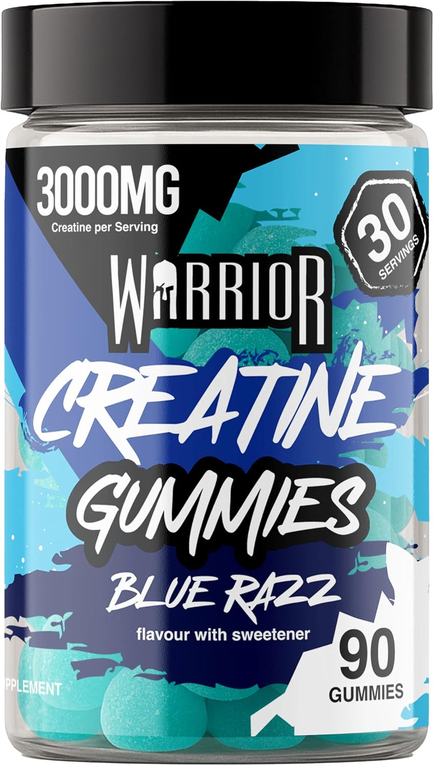 Warrior Creatine Monohydrate Gummies Sugar Free & Vegan 90 Gummies