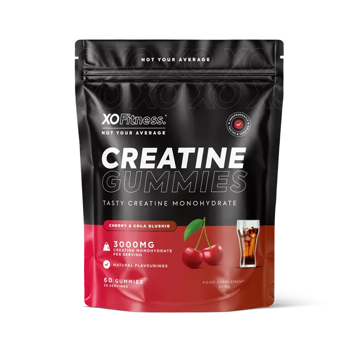 XO Fitness Creatine Gummies Dual Flavour 3,000mg Daily Dose 60 Gummies / 20 Servings