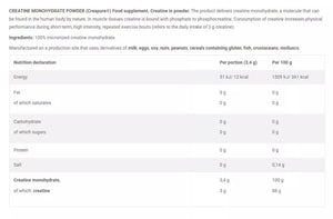 Olimp Creatine Monohydrate Creapure Powder – Unflavored 500g