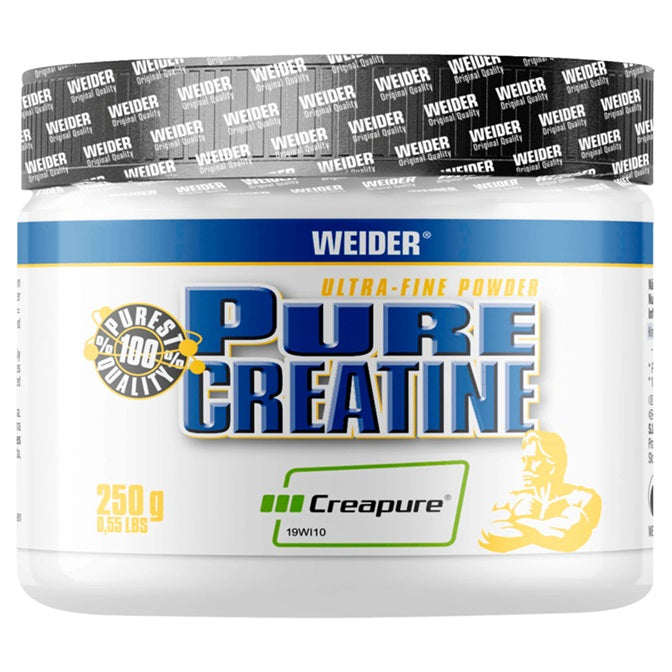 Weider Pure Creatine 100% Creapure® Powder Unflavoured, Vegan & Sugar-Free 250g, 600g