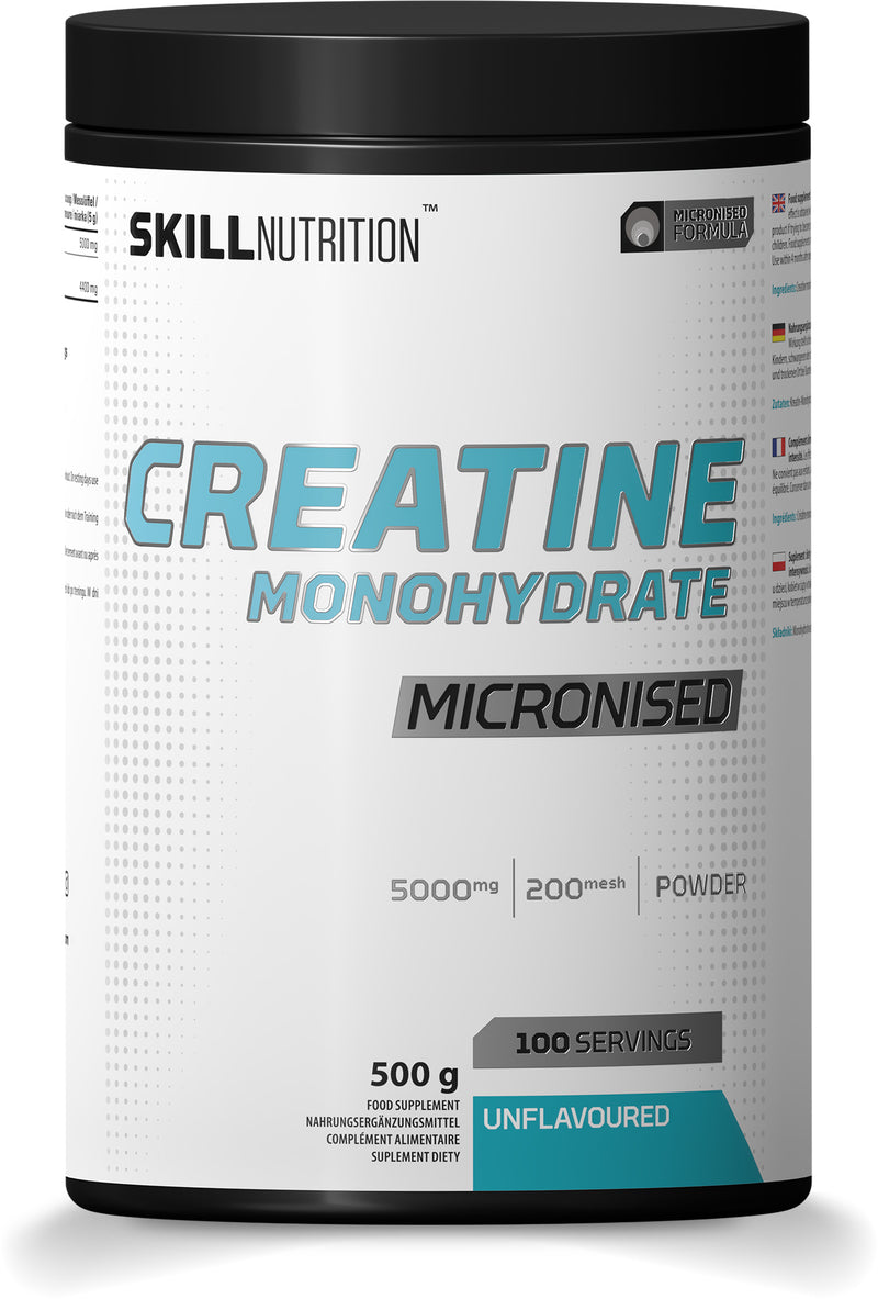 Skill Nutrition Micronised Creatine Monohydrate Unflavoured 300g / 500g
