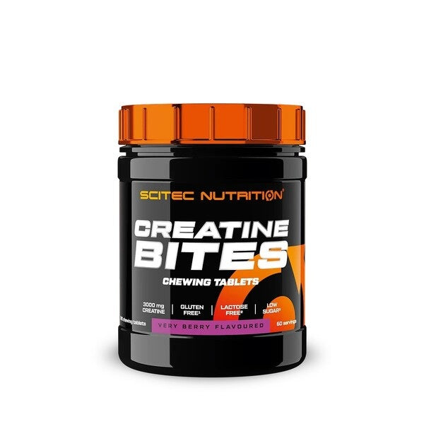 SciTec Nutrition Creatine Bites – Gluten-Free & Low Sugar 240 Chewable Tablets