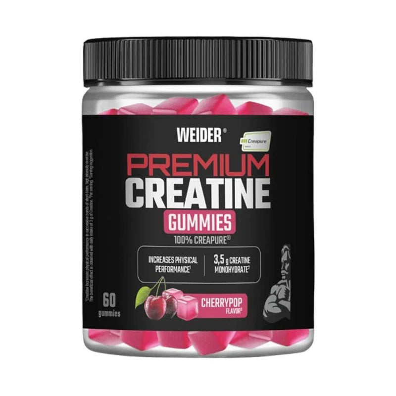 Weider Premium Creapure® Creatine Gummies – Cherry 60 Gummies / 20 Servings