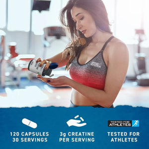 Applied Nutrition Creatine 3000 Capsules unflavoured 120 Caps 30 Servings