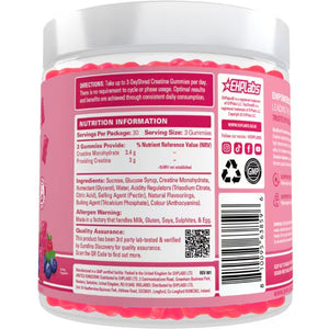 EHP Labs Oxyshred Creatine Gummies Berry Bliss 90 Gummies