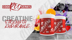 5% Nutrition Code Red Flavoured 3-Form Creatine Powder 124g 20 serving