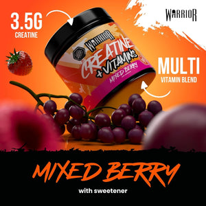 Warrior Creatine + Multivitamin Powder  Vitamins & Minerals 360g / 80 Servings