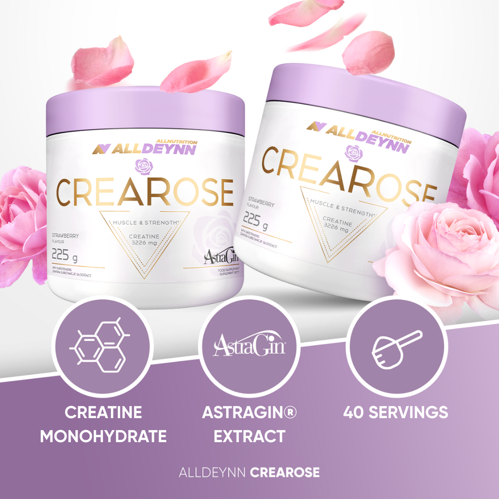 Allnutrition ALLDEYNN Crearose Flavoured Creatine Powder with AstraGin® 225g / 40 Servings – Cherry Pineapple