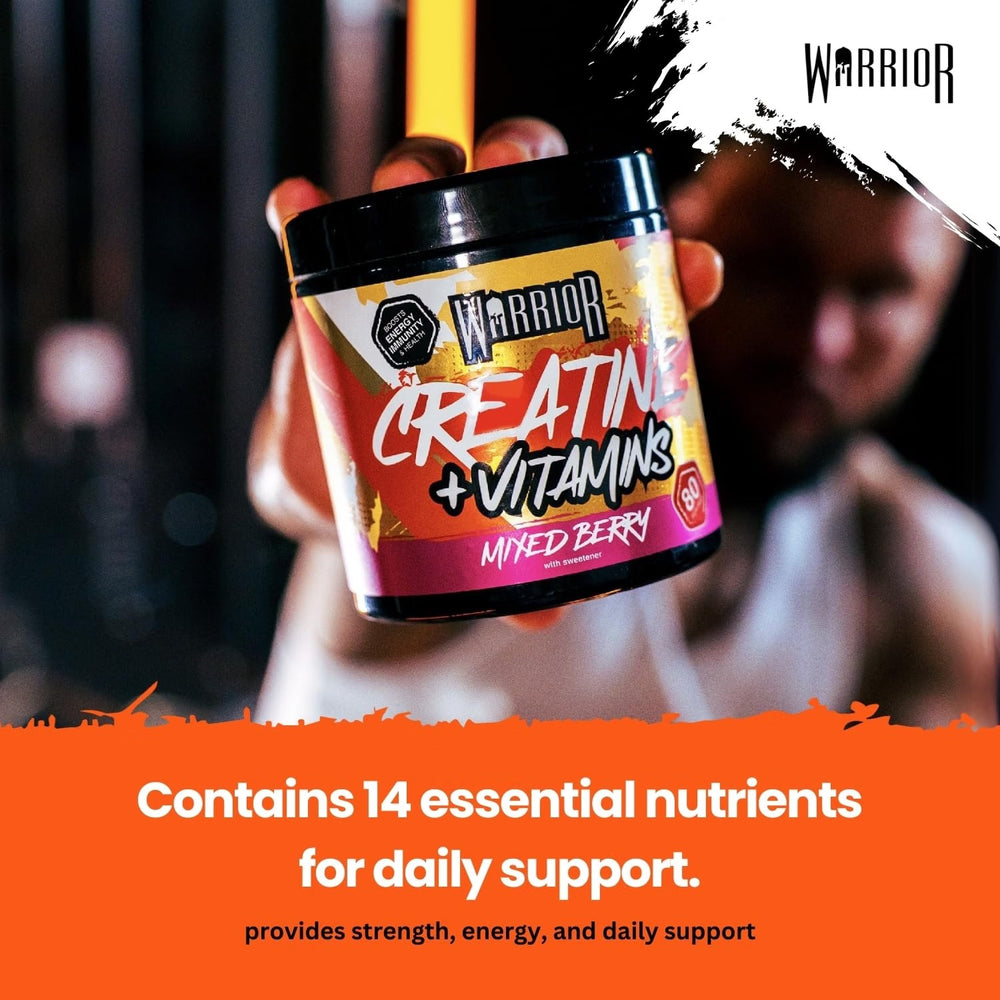 Warrior Creatine + Multivitamin Powder  Vitamins & Minerals 360g / 80 Servings