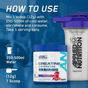 Applied Nutrition Creatine and Hydration Powder 330g 30 Servings