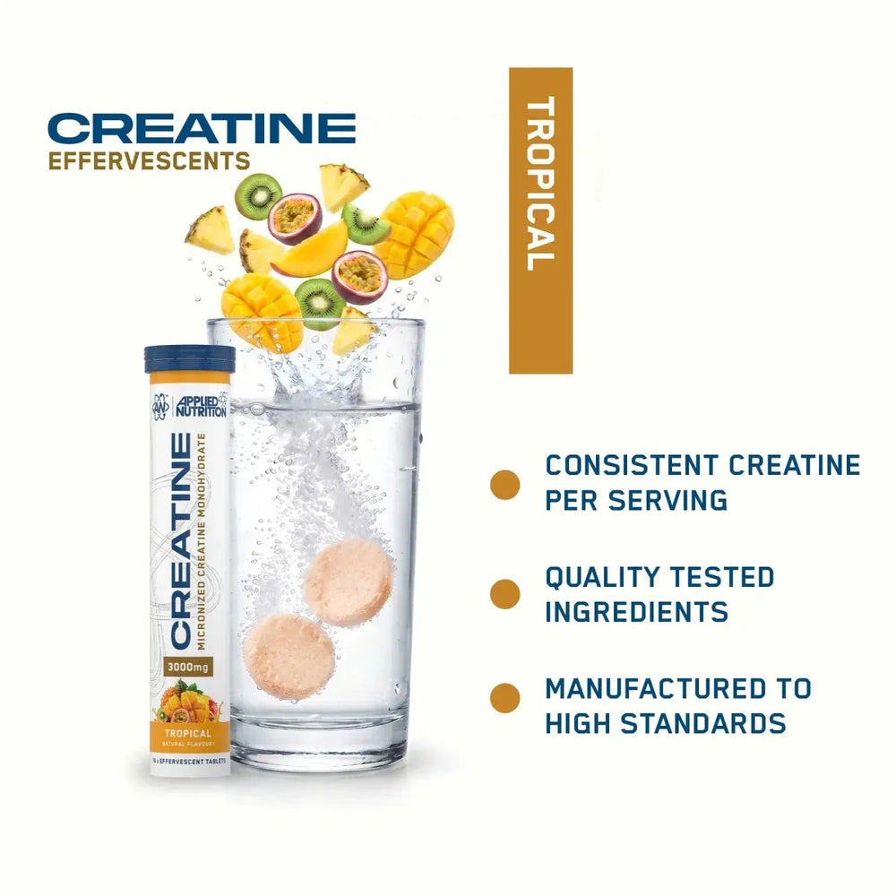 Applied Nutrition Creatine Monohydrate Micronised Effervescent Tablets 6 x 16 Pack 96 Tablets