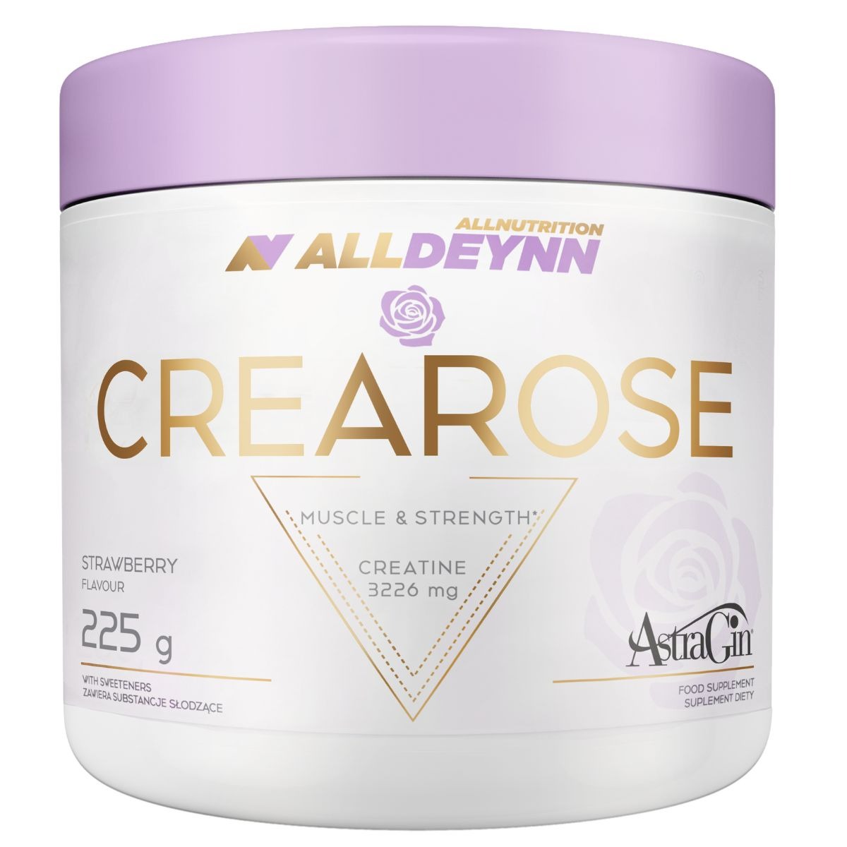 Allnutrition ALLDEYNN Crearose Flavoured Creatine Powder with AstraGin® 225g / 40 Servings – Cherry Pineapple