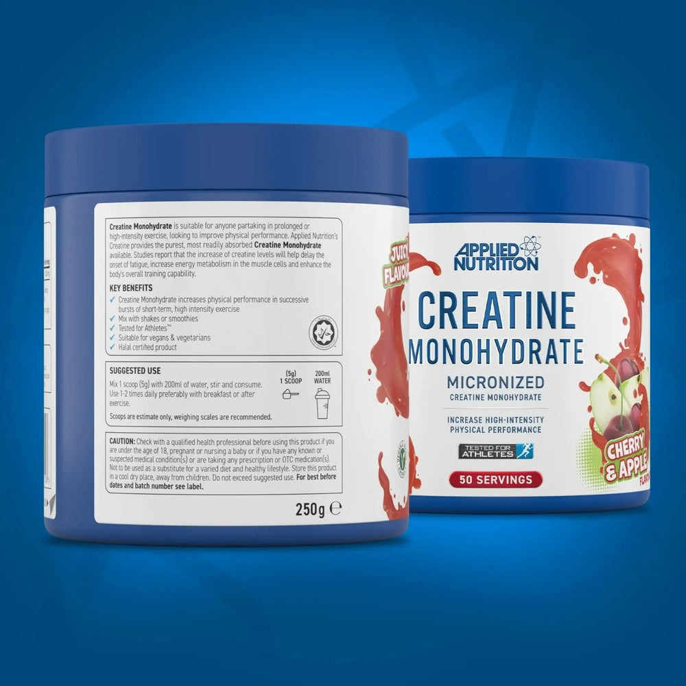 Applied Nutrition Flavoured Micronised Creatine Monohydrate Powder 250g 50 Servings