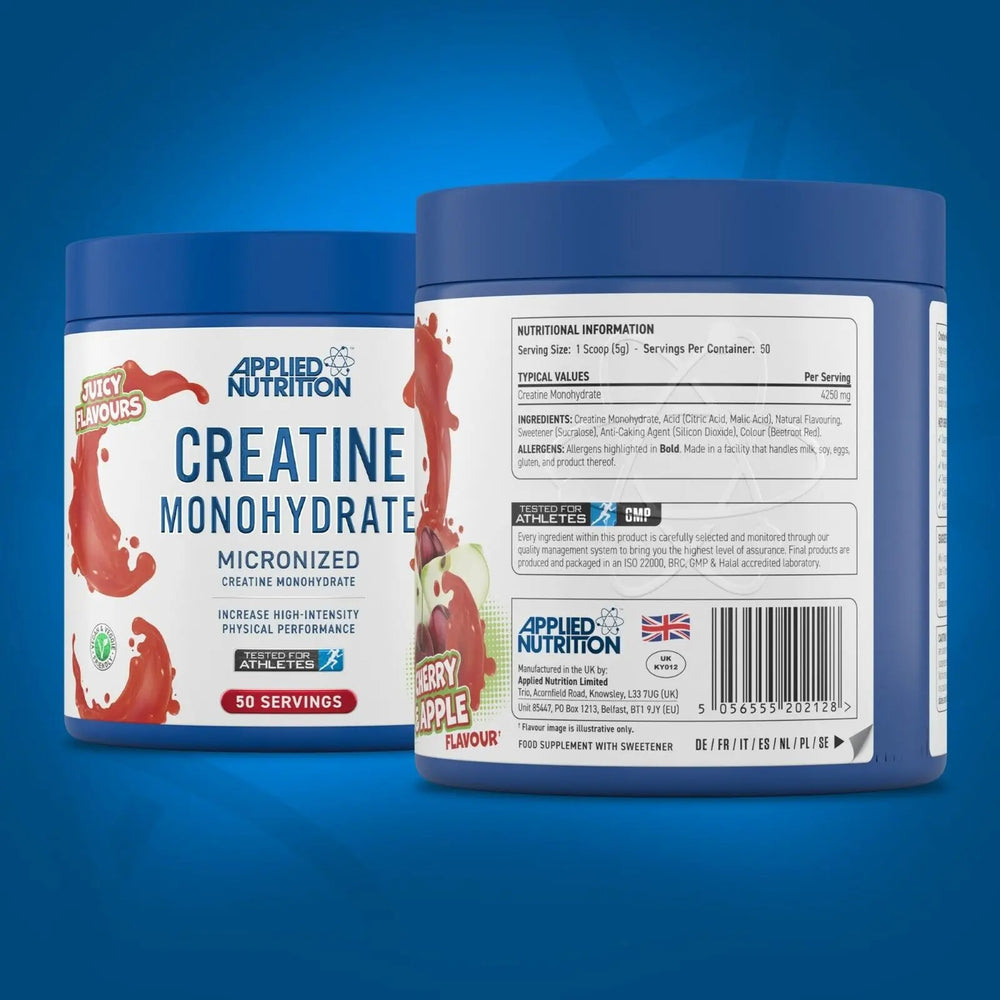Applied Nutrition Flavoured Micronised Creatine Monohydrate Powder 250g 50 Servings