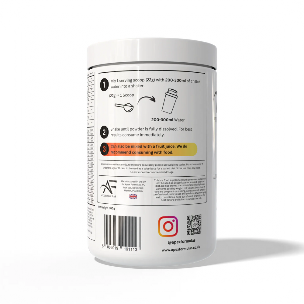 Apex Formulas Morning Ritual All-in-One Daily Health Powder 660g 30 Servings
