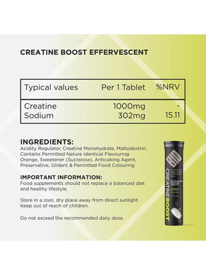 Bio-Synergy Creatine Boost Effervescent Tablets Flavoured 20 Tabs