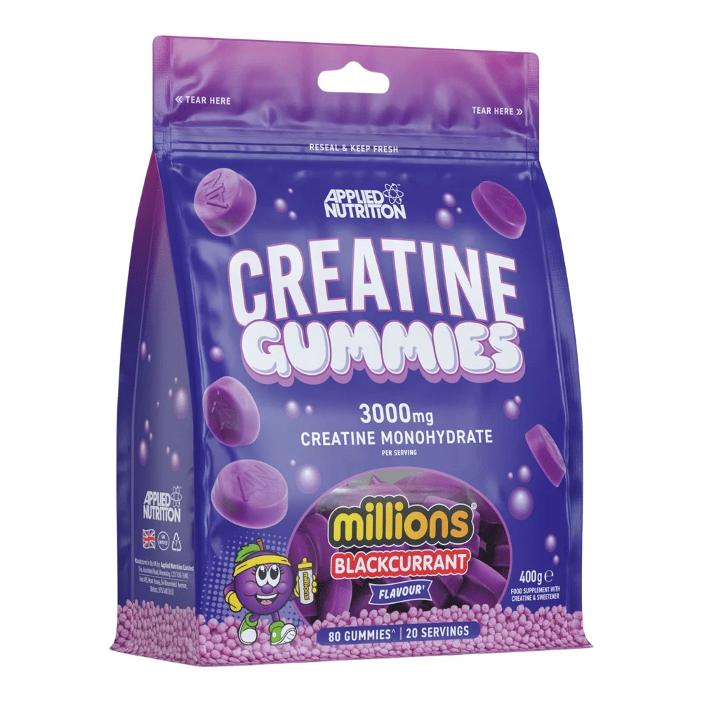 Applied Nutrition Creatine Gummies Flavoured Halal Vegan 400g, 80 Gummies 20 Servings