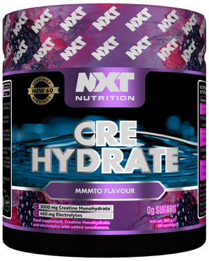 NXT Nutrition CRE Hydrate Powder Creatine Monohydrate & Electrolytes 180g, 360g