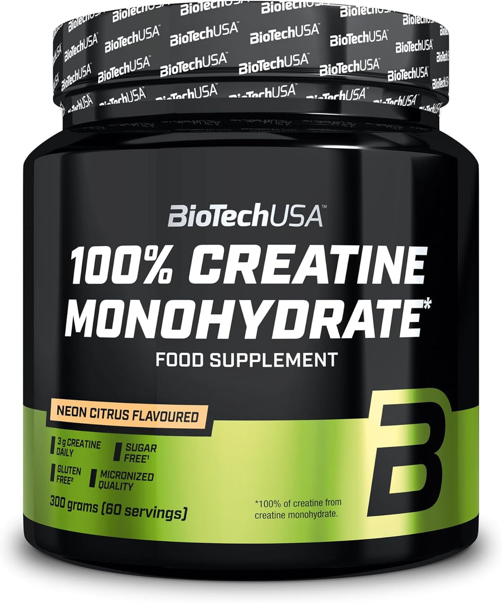 BioTechUSA 100% Creatine Monohydrate Micronised Quality 300g 60 Serving