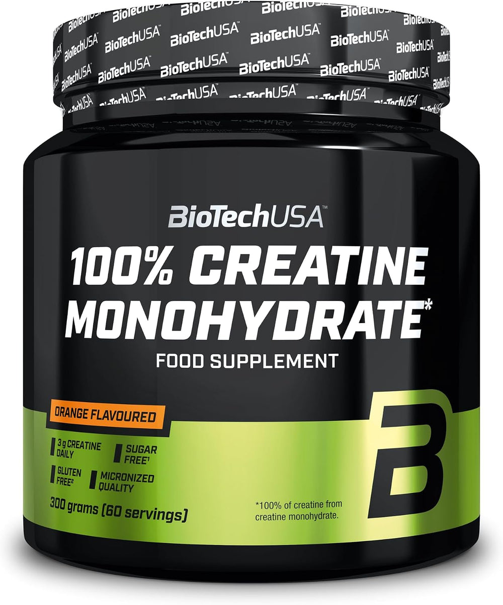 BioTechUSA 100% Creatine Monohydrate Micronised Quality 300g 60 Serving