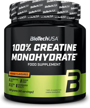 BioTechUSA 100% Creatine Monohydrate Micronised Quality 300g 60 Serving