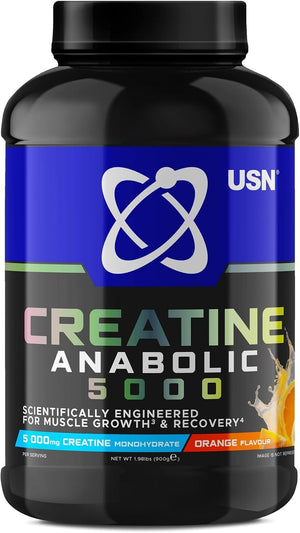 USN Creatine Anabolic Powder Flavoured Creatine BCAAs & Carbs  900g
