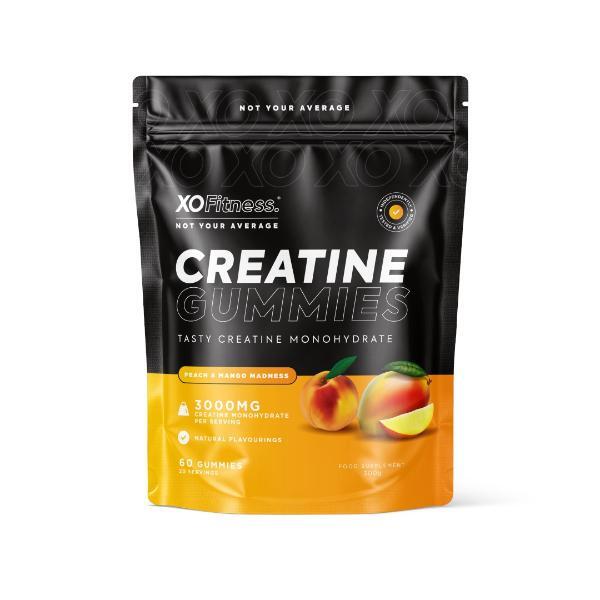XO Fitness Creatine Gummies Dual Flavour 3,000mg Daily Dose 60 Gummies / 20 Servings
