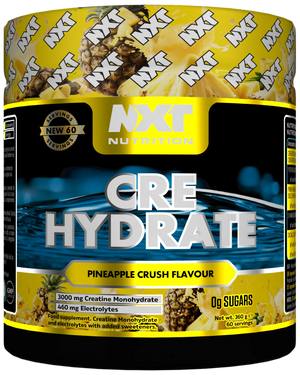 NXT Nutrition CRE Hydrate Powder Creatine Monohydrate & Electrolytes 180g, 360g