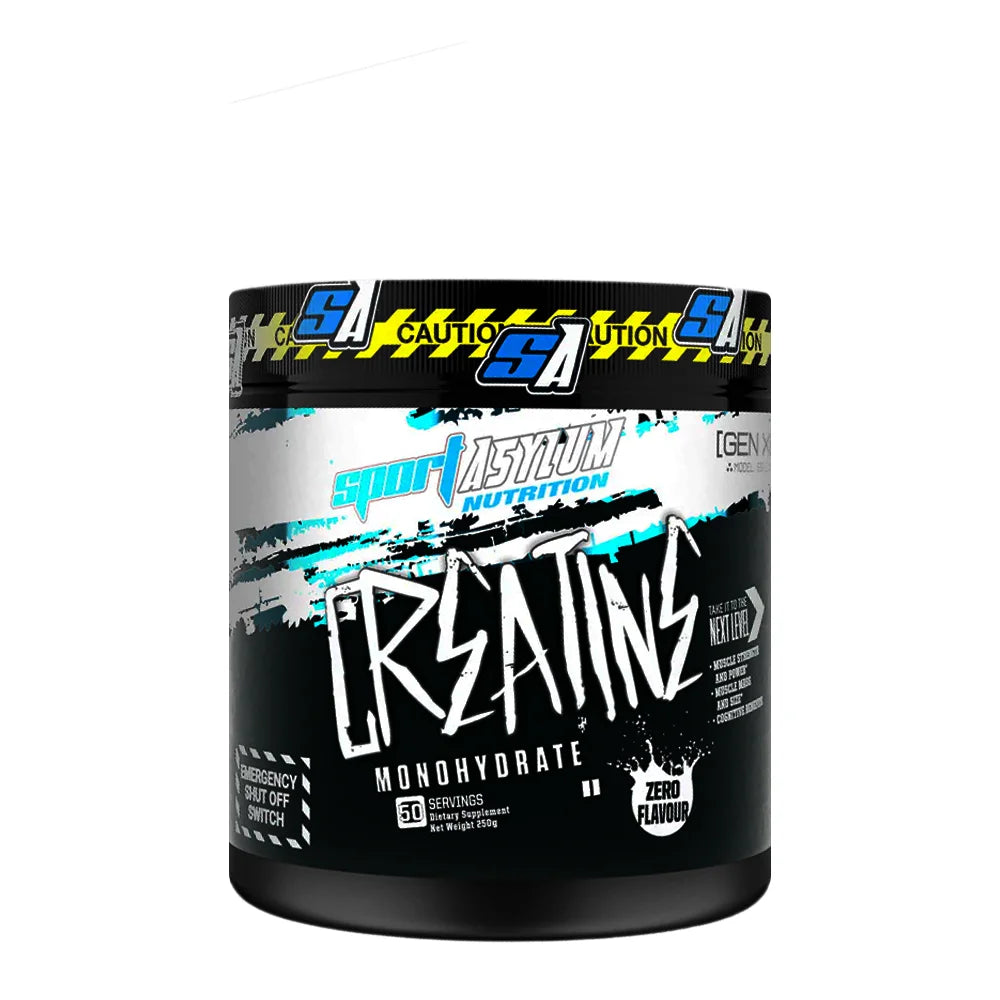 Sport Asylum Pure Creatine Monohydrate Powder Sugar & Gluten-Free  250g
