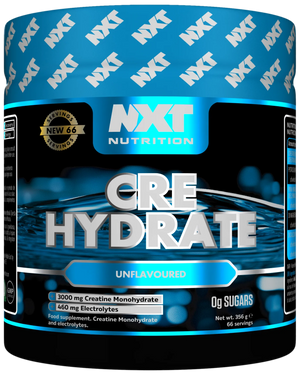 NXT Nutrition CRE Hydrate Powder Creatine Monohydrate & Electrolytes 180g, 360g