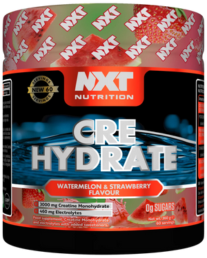 NXT Nutrition CRE Hydrate Powder Creatine Monohydrate & Electrolytes 180g, 360g